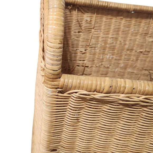 Vintage Rattan Wicker Elephant Trunk Storage Chest Basket Baby Nursery - Picture 3 of 11